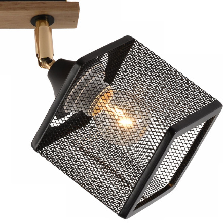 Спот Reluce 01591-3.3-02B BK+FGD+WOOD