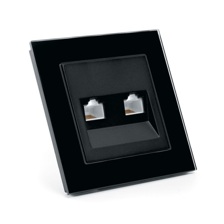 Розетка компьютерная 2-местная RJ-45 Stekker Катрин GLS00-7006-05 39509