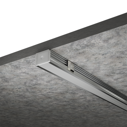 Профиль алюминиевый накладной Wolta WAP-S-16/12/2000-A