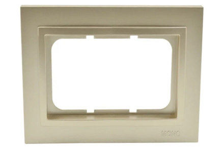 Рамка двойная для розетки Mono Electric Despina бронза 102-230000-165