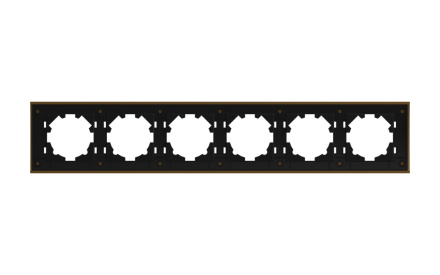 Рамка шестиместная ELBI Zena Platin 500-073500-252