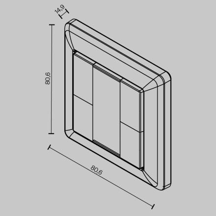 Кнопочная настенная панель управления Maytoni Dali 721052