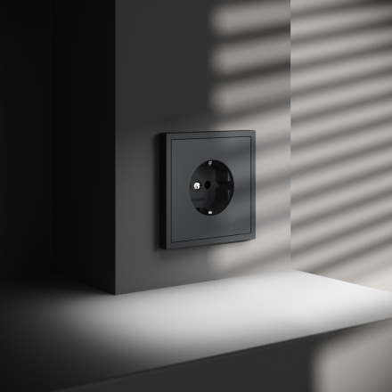 Розетка Voltum S70 VLS040107 (графит)