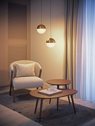 Трековый светильник Arlight LGD-Emisfero-Track-Hang-2TR-R150-11W Warm3000 035942