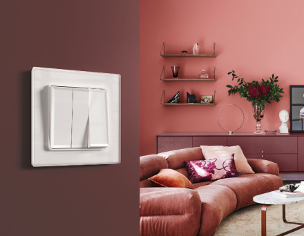 Лицевая панель для выключателя трехклавишного Ambrella Volt Alfa AP1050