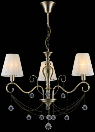 Подвесная люстра Natali Kovaltseva MONZA I 70075-3C ANTIQUE