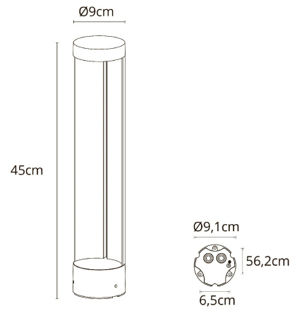 Ландшафтный светильник Arte Lamp New York A1645PA-1BK
