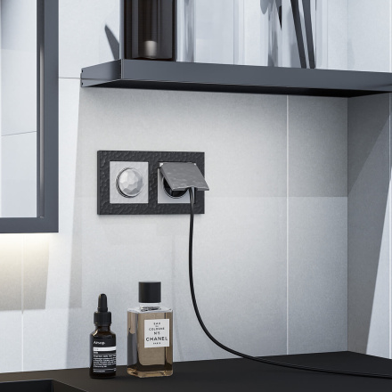 Розетка Werkel Hammer серебряный 4690389162862