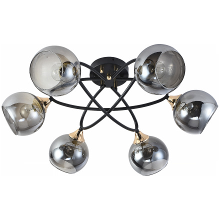 Потолочная люстра Reluce 01337-0.3-06 BK+FGD