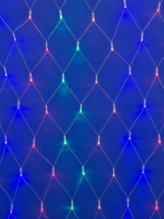 Светодиодная гирлянда (06731) Uniel сетка 220V разноцветный ULD-N4207-320/DTA MULTI IP20