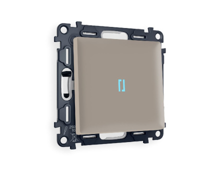 Комплект механизма 1-кл выключателя с подсветкой Ambrella Volt Alfa MA362020