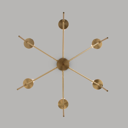 Люстра на штанге Eurosvet Anders 60142/6 латунь a061930