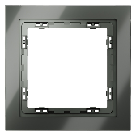 Рамка на 1 пост Voltum S70 VLS110106 (титан, стекло)