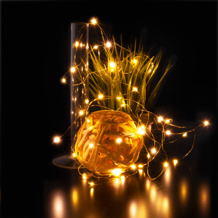 Гирлянда нить Eurosvet 400-007 теплый белый 5м IP20