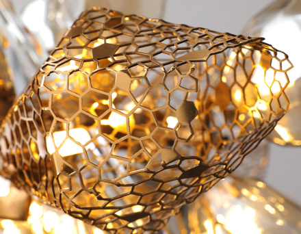 Подвесная люстра Delight Collection Britannica 8898P/BM gold/smoky