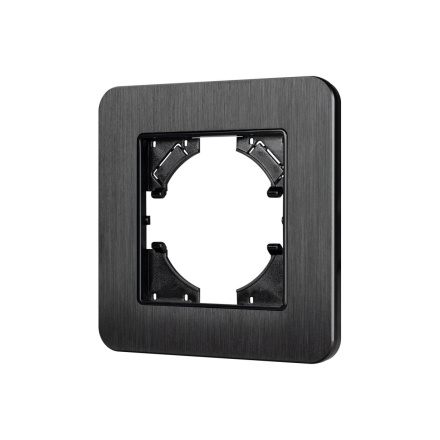 Рамка алюминиевая на 1 пост Arlight FRM-AKIRY-AL-1-BK 049681