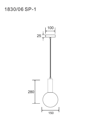 Подвесной светильник Divinare Eterno 1830/06 SP-1
