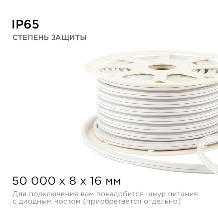 Светодиодный двусторонний неон Apeyron Стандарт 220В 2835 6Вт/м зеленый 50м IP65 17-26