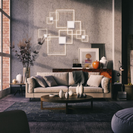 Настенно-потолочный светодиодный светильник Mantra Mural 6565