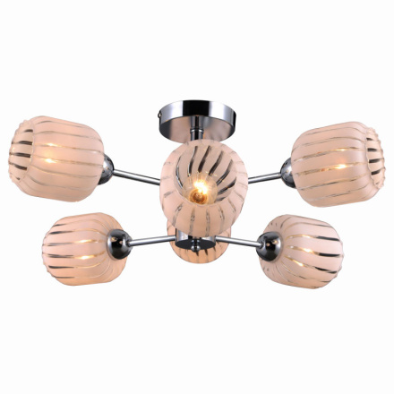 Люстра на штанге Natali Kovaltseva 75104-6C CHROME