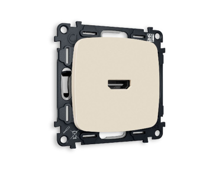 Комплект механизма розетки HDMI 2.0 40V/500MO 2.0GHz 5-18Gbit/s Ambrella Volt Omega MO334010