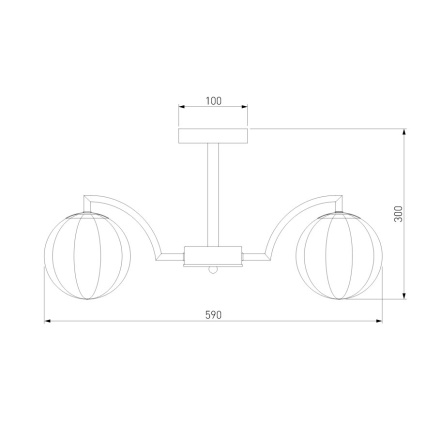 Потолочная люстра Eurosvet Eden 30178/5 латунь