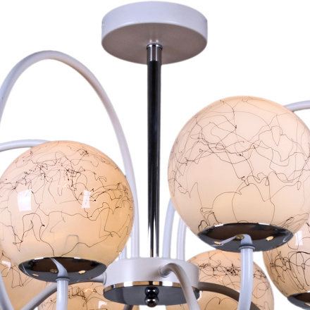 Люстра на штанге Reluce 01269-0.3-08B WH+CR