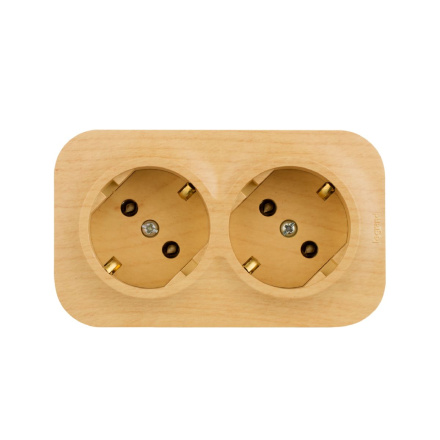 Розеточный блок двойной с/з Legrand Quteo 782293
