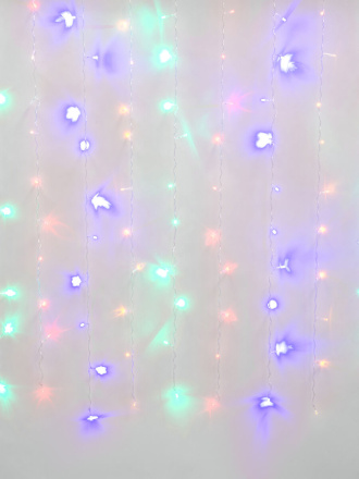 Уличная светодиодная гирлянда (UL-00007216) Uniel занавес 220V разноцветный ULD-C3020-240/TTK Multi IP44