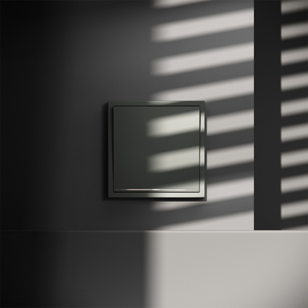 Проходной переключатель одноклавишный с подсветкой Voltum S70 VLS010406 (титан)