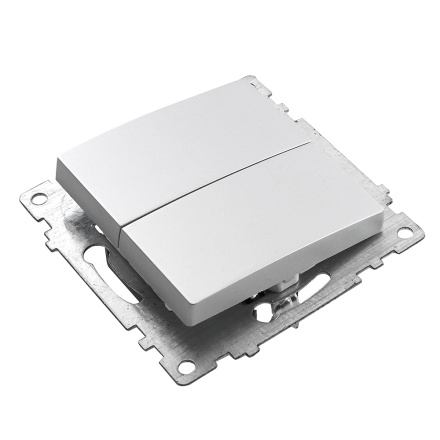 Выключатель 2-клавишный Stekker Катрин 39578