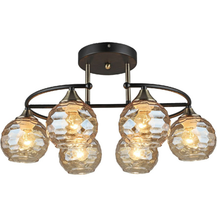 Потолочная люстра Reluce 02000-0.3-06 BK+AB