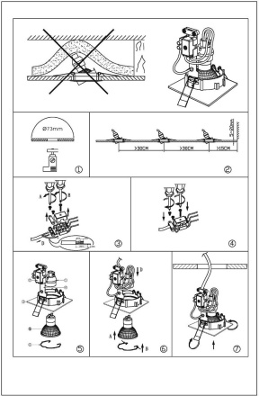 Встраиваемый светильник Lucide Focus 11002/15/12