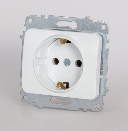 Розетка с заземлением ELBI Jazz 607-010200-217