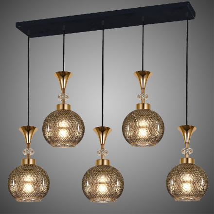 Подвесная люстра Reluce 02001-0.9-05L SMOKE