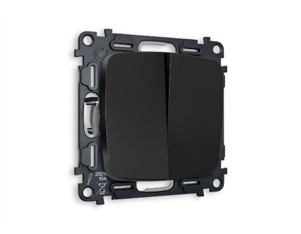 Комплект механизма 2-кл проходного выключателя Ambrella Volt Omega MO803020