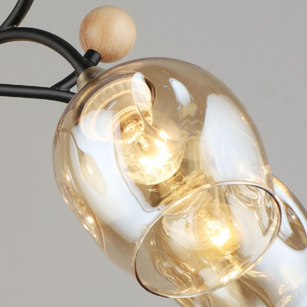 Люстра на штанге Reluce 02009-0.3-05 AB+BK