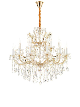 Подвесная люстра iLamp Diamond 6071-18 GD+CL