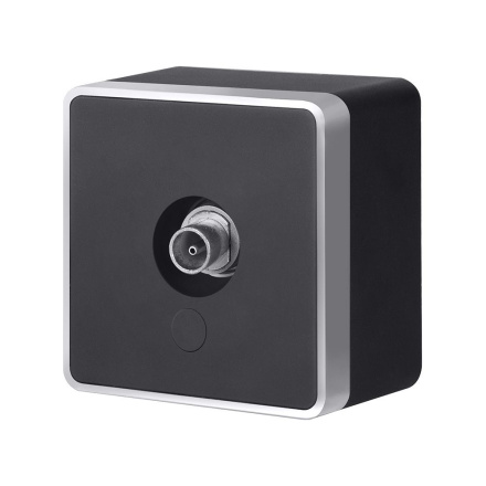 ТВ-розетка оконечная Werkel Gallant (черный с серебром) W5083034 4690389164750 a051158