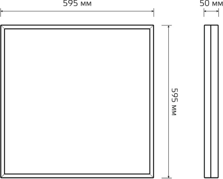 Светодиодная панель Gauss Mir G1-A0-00070-01G02-4005040