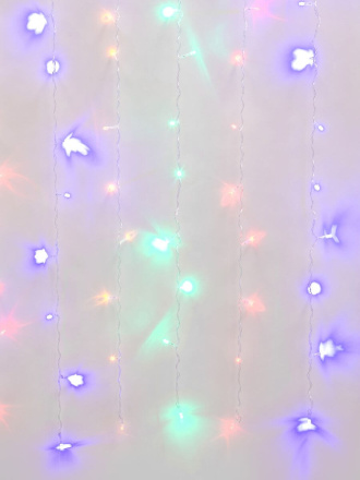 Светодиодная гирлянда (UL-00002270) Uniel бахрома 230V разноцветный ULD-B3010-200/DTA Multi IP20