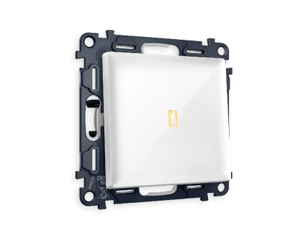 Комплект механизма 1-кл проходного выключателя с подсветкой Ambrella Volt Alfa MA102030