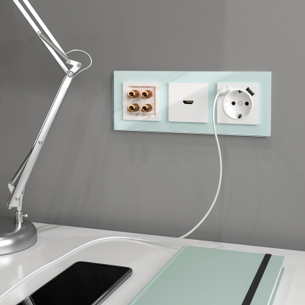 Розетка HDMI Werkel белый W1186001 4690389155543 a051121