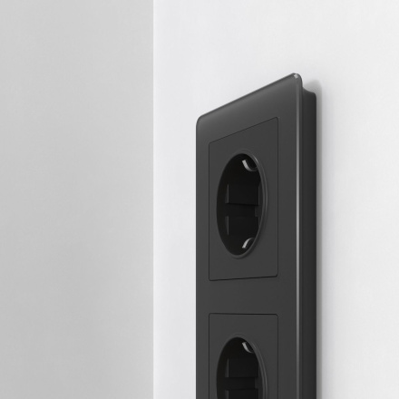 Рамка на 2 поста Werkel Acrylic черный 4690389184857 W0022708