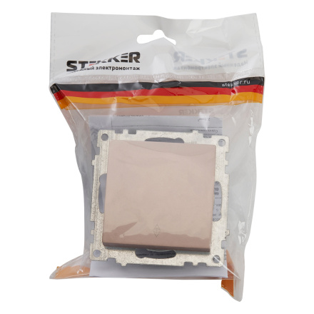 Переключатель1-клавишный Stekker Катрин 39590