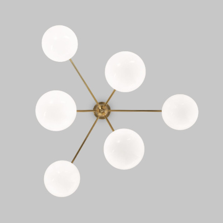 Люстра на штанге Eurosvet Marbella 60147/6 латунь a063851