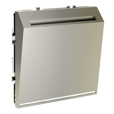 Выключатель встраиваемый Voltum S70 карточный 16А, (шелк) VLS010704