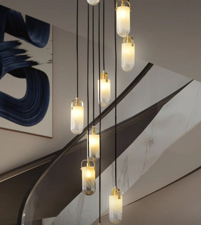 Каскадная люстра Delight Sorno MT9056-10H brass