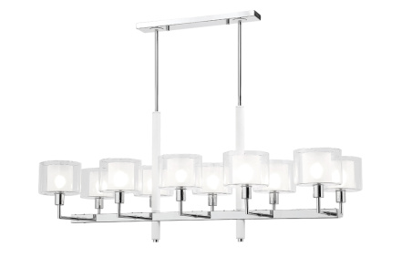 Люстра на штанге Crystal Lux MAESTRO SP-PL10 L1100 CHROME