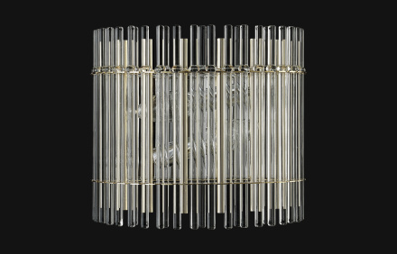 Настенный светильник Crystal Lux AURELIO AP2 GOLD+CHROME/TRANSPARENT